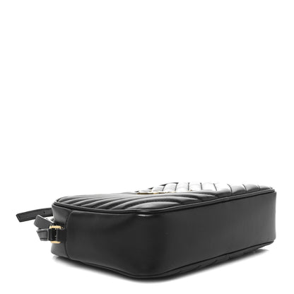 Saint Laurent Calfskin Matelasse Monogram Lou Camera Bag Black 4 of 12