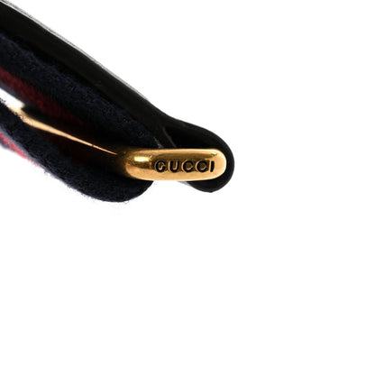 Gucci Canvas Web Shoulder Strap Navy Red 3 of 4