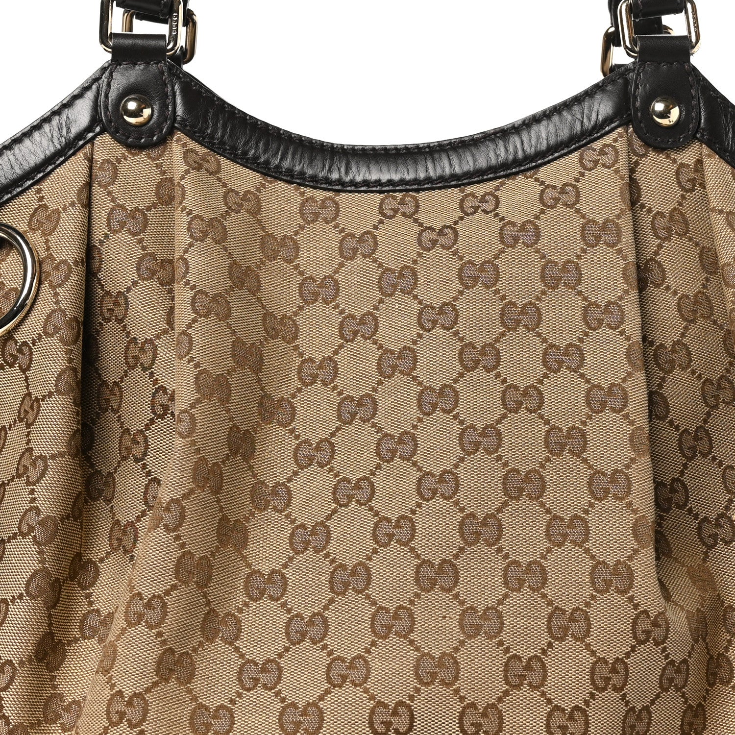 Gucci Monogram Large Sukey Tote Dark Brown 8 of 10