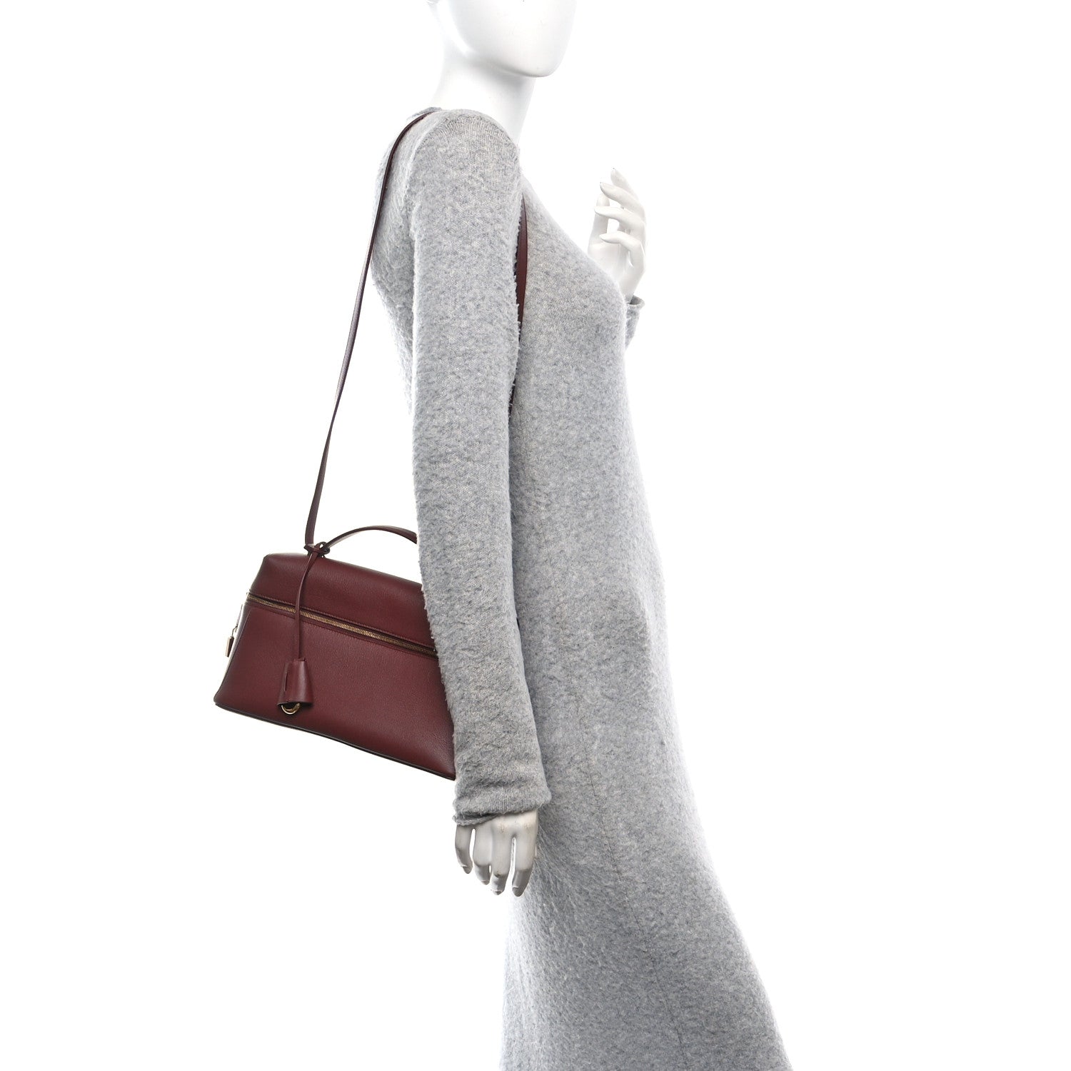 Loro Piana Calfskin Extra Bag L27 Smoked Caramel 2 of 9