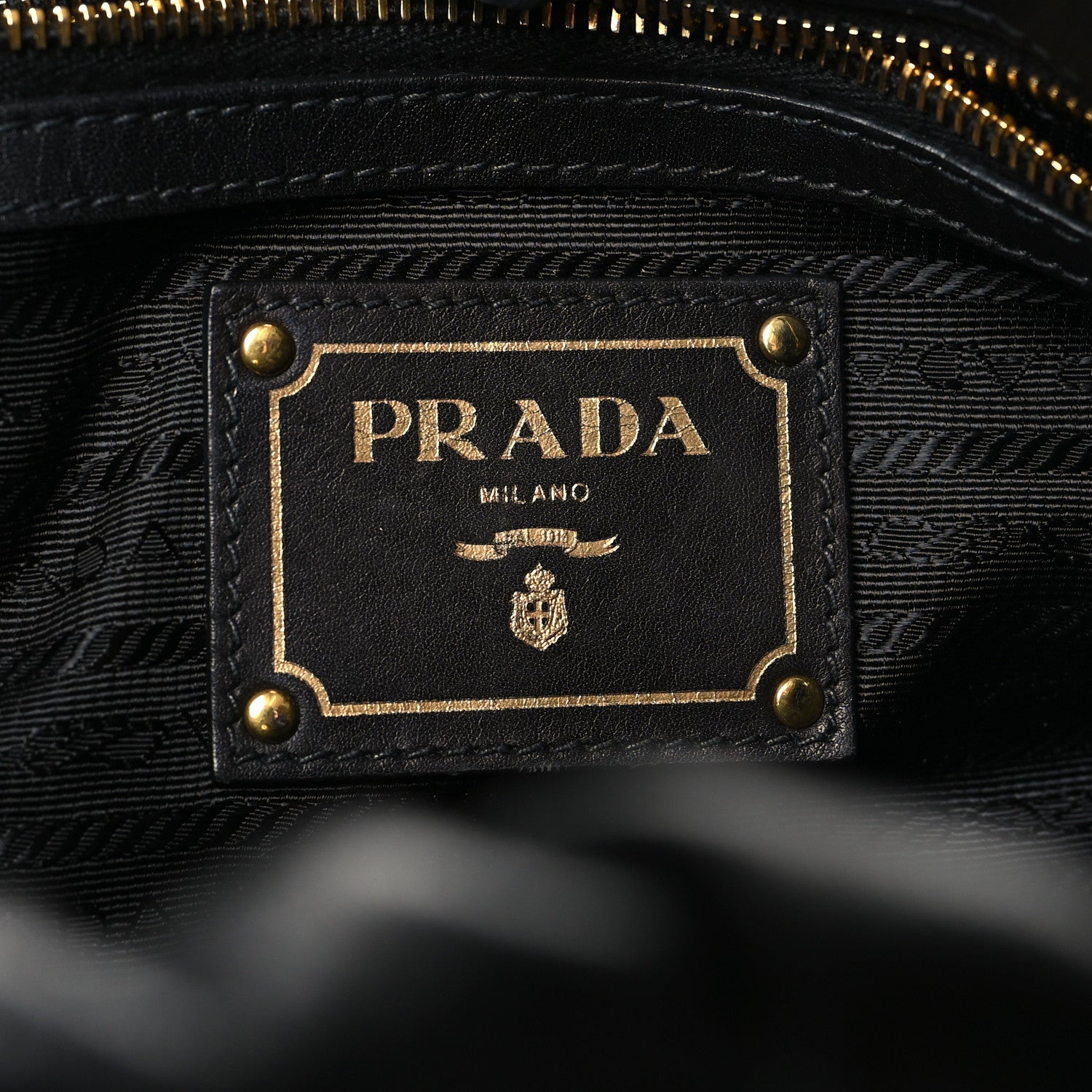 Prada Vitello Soft Calfskin Shopping Satchel Black 6 of 9