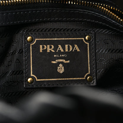 Prada Vitello Soft Calfskin Shopping Satchel Black 6 of 9