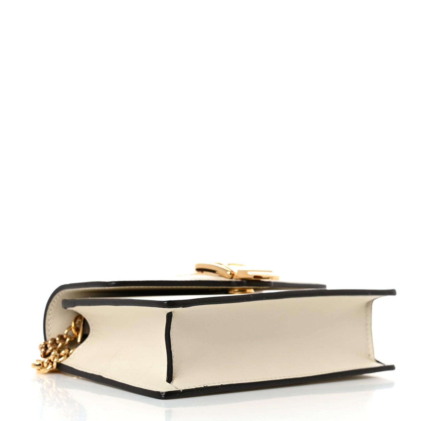 Calfskin Super Mini Sylvie Chain Shoulder Bag White