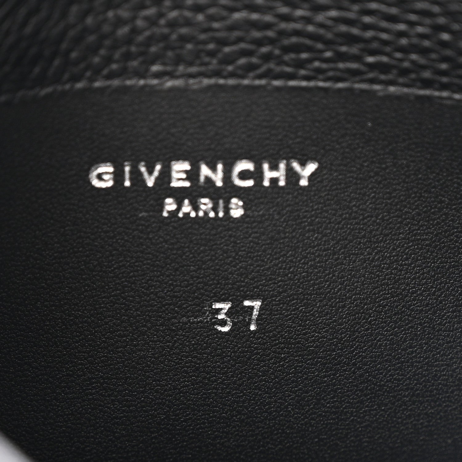 Givenchy Grained Calfskin Shark Lock Biker Ankle Boots 37 Black 10 of 13