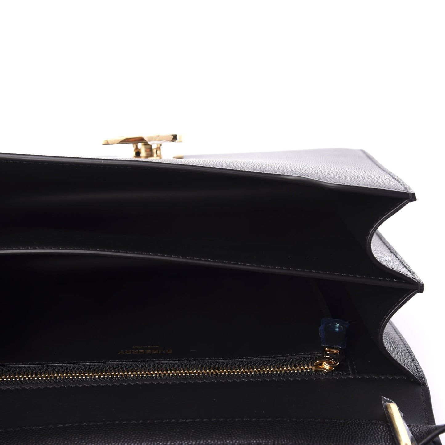 Grained Calfskin Medium TB Bag Black