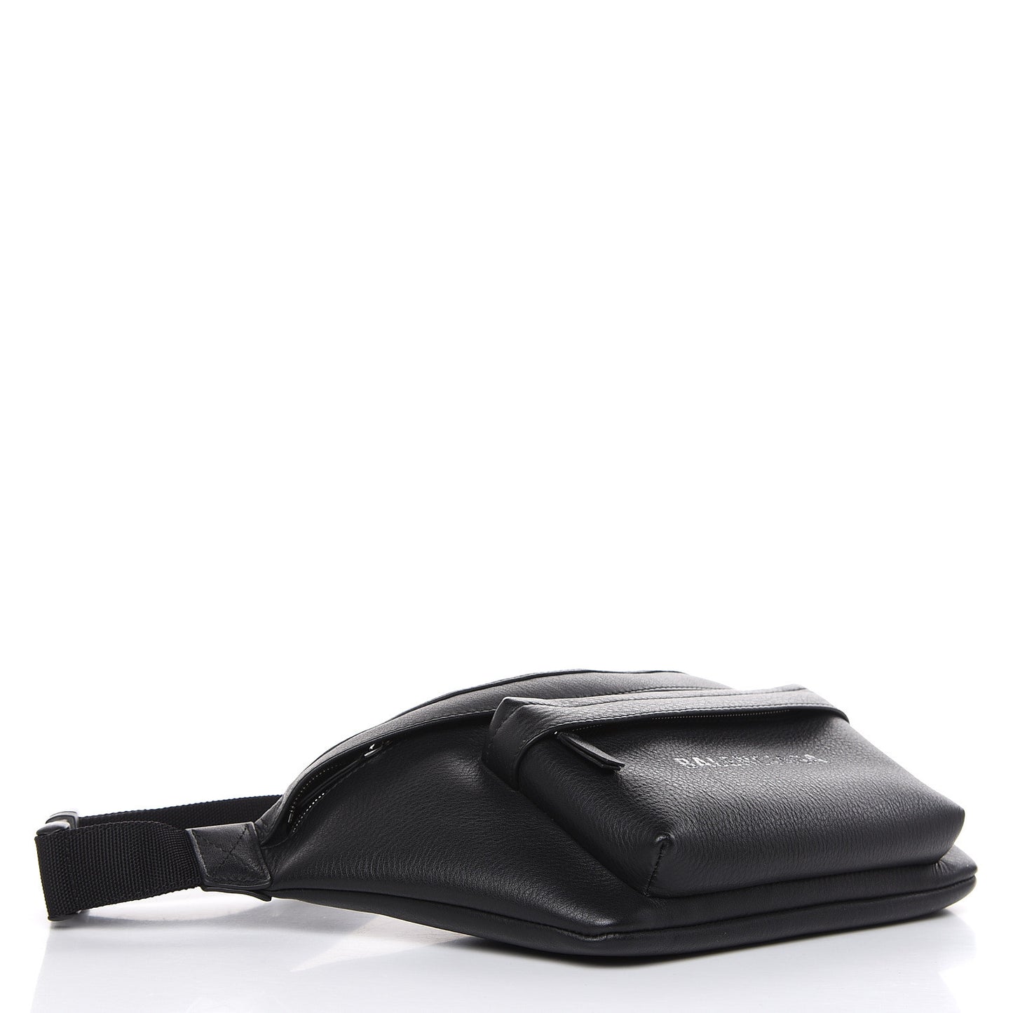 Smooth Calfskin Logo Large Everyday Beltpack Black