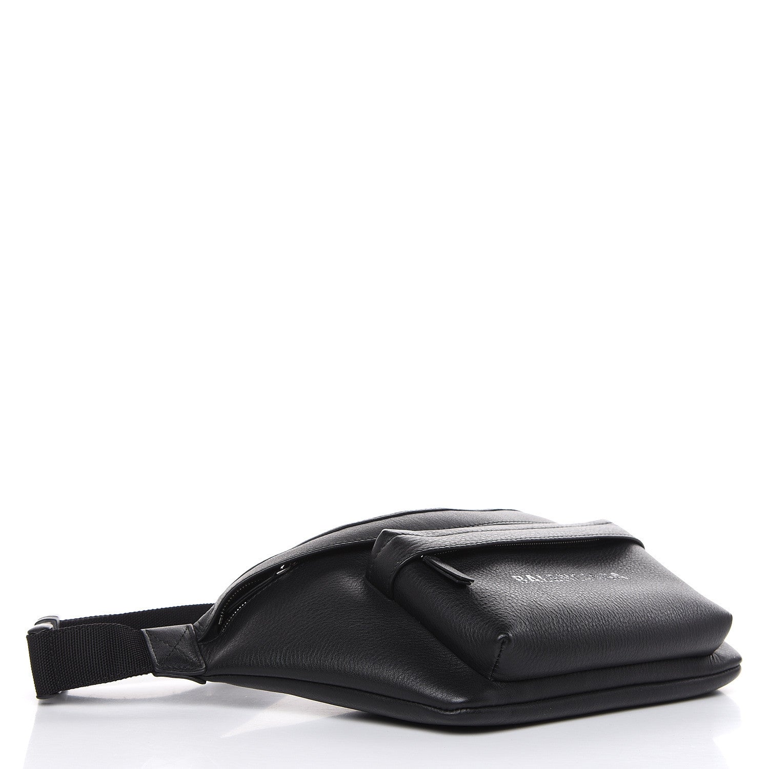 Balenciaga Smooth Calfskin Logo Large Everyday Beltpack Black 4 of 10