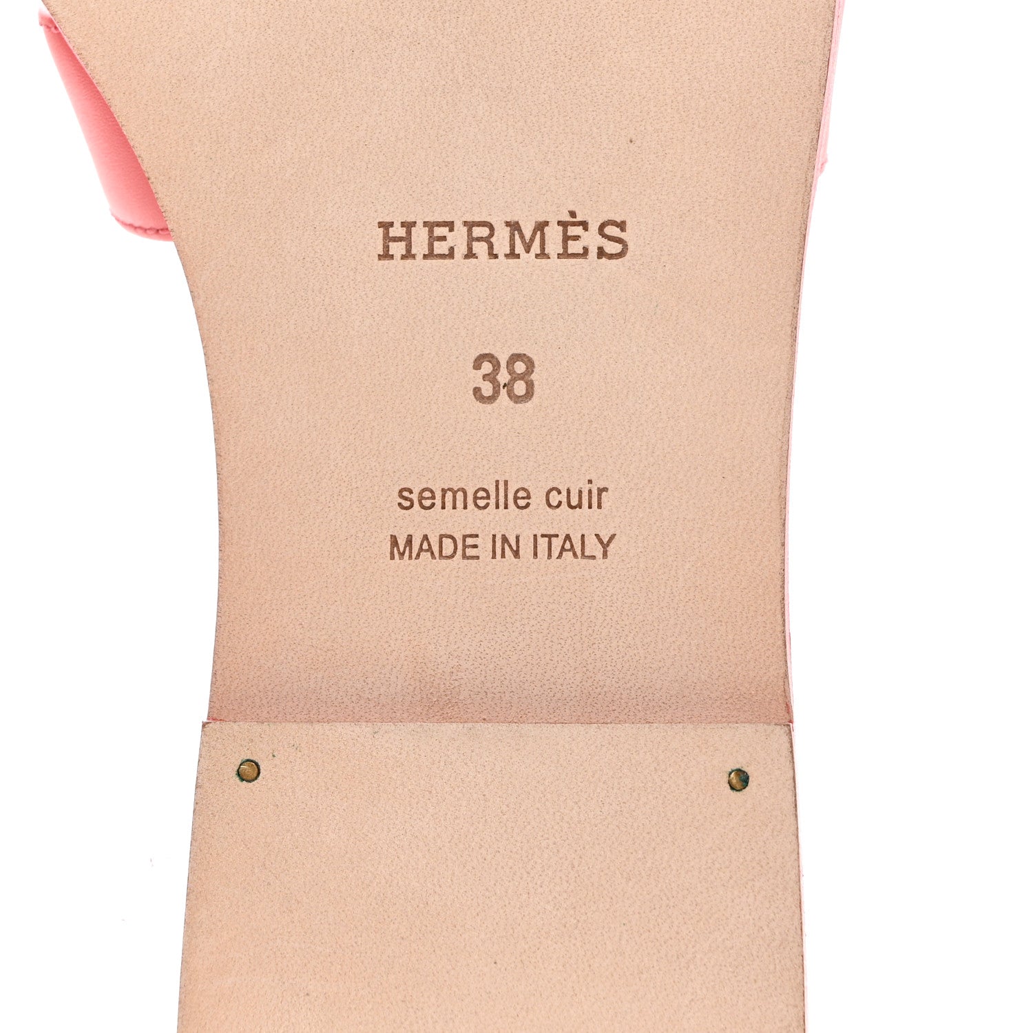 Hermes Calfskin Oran Sandals 38 Rouge Bali 8 of 9