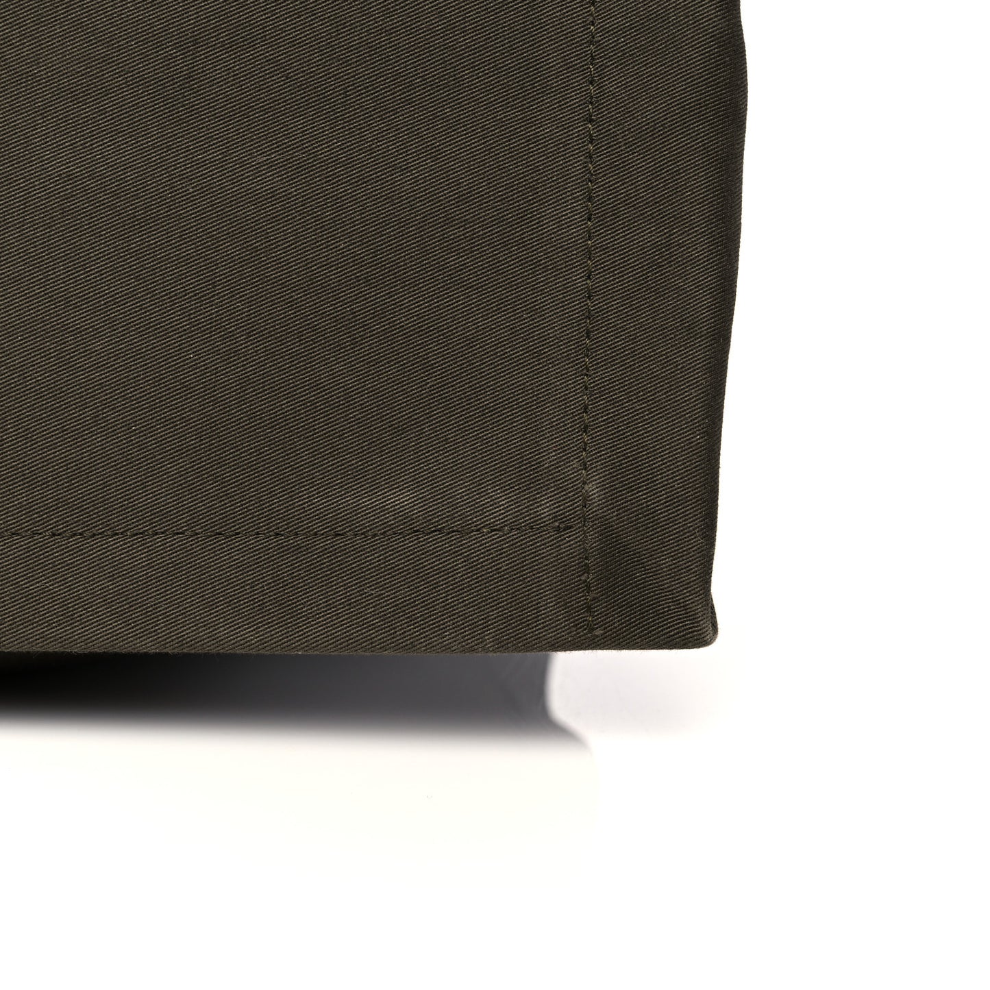 Linen Calfskin Rive Gauche Tote Khaki