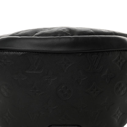 Louis Vuitton Calfskin Monogram Shadow Discovery Bumbag Black 7 of 9
