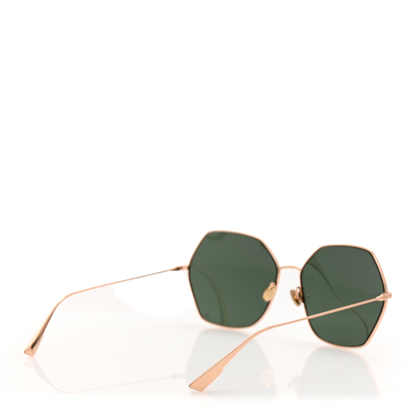 Metal Stellaire 8 Sunglasses Rose Gold Green
