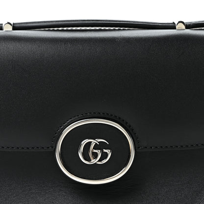 Gucci Senna Calfskin Petite GG Top Handle Shoulder Bag Black 7 of 9
