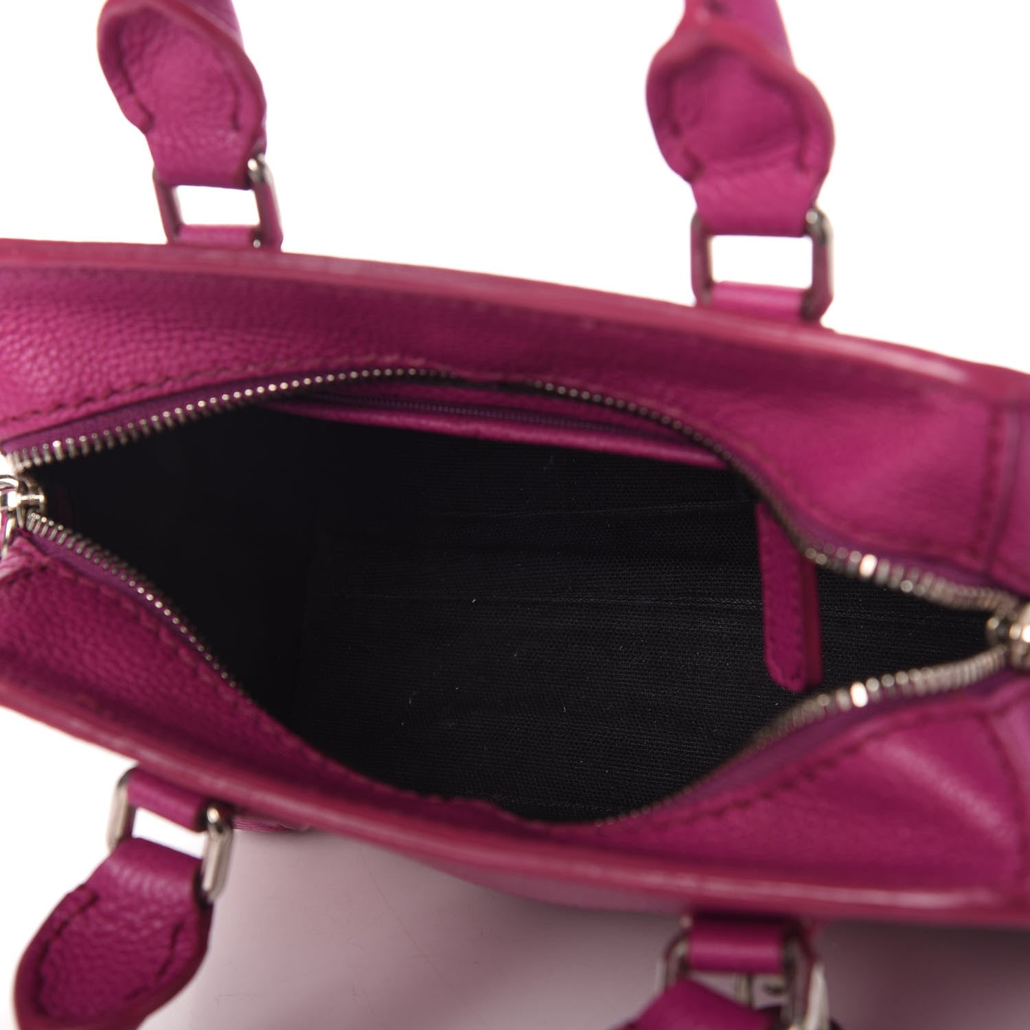 Alexander McQueen Grainy Calfskin Mini Padlock Zip Satchel Pink 5 of 11