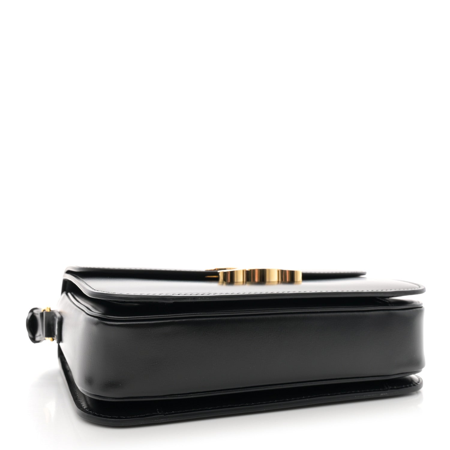 Celine Shiny Calfskin Medium Triomphe Black 4 of 11