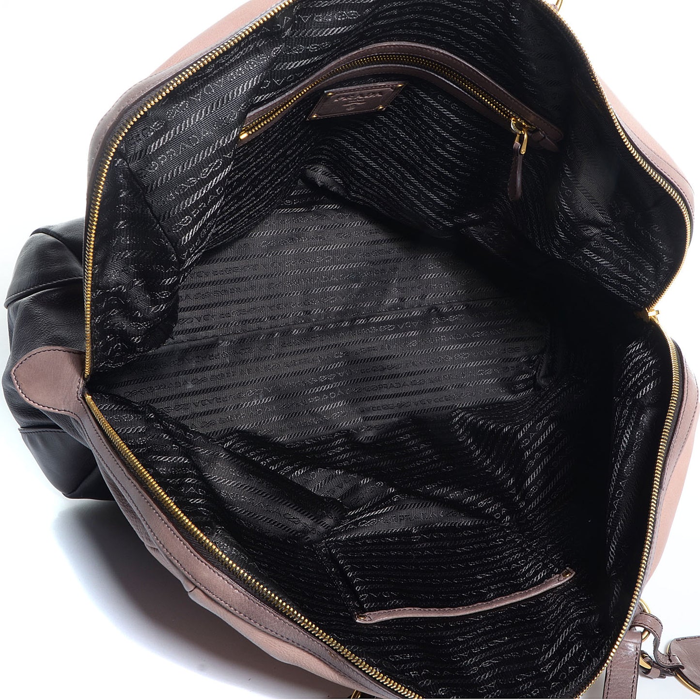 Glace Calf Zipper Tote Fumo Sfumato
