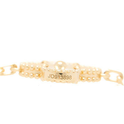 Van Cleef & Arpels 18K Yellow Gold Diamond 5 Motifs Guilloche Vintage Alhambra Bracelet 3 of 5