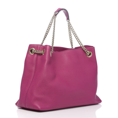 Gucci Cellarius Calfskin Medium Soho Chain Shoulder Bag Bright Bouganville 3 of 10