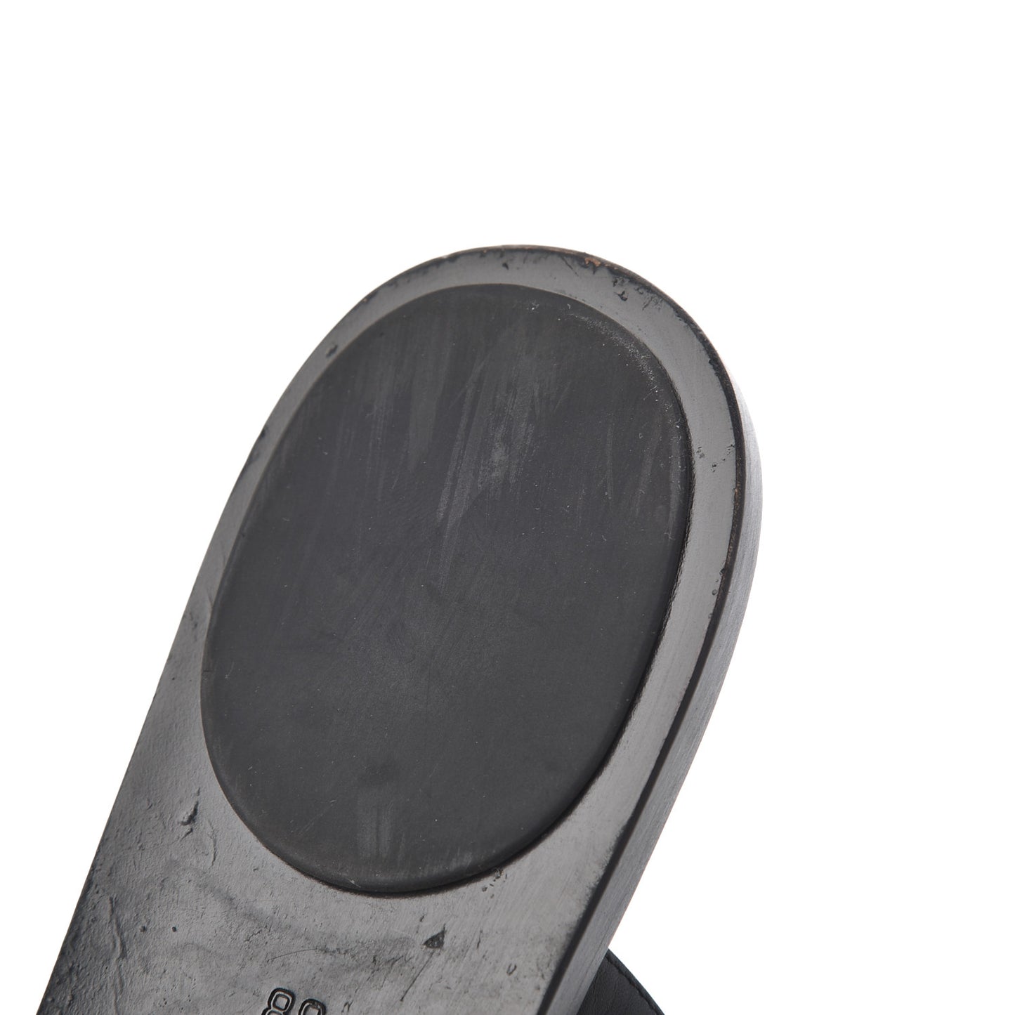Calfskin GG Marmont Thong Sandals 38 Black