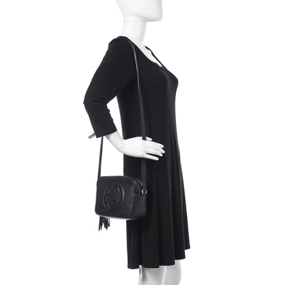 Gucci Pebbled Calfskin Small Soho Disco Bag Black 2 of 13