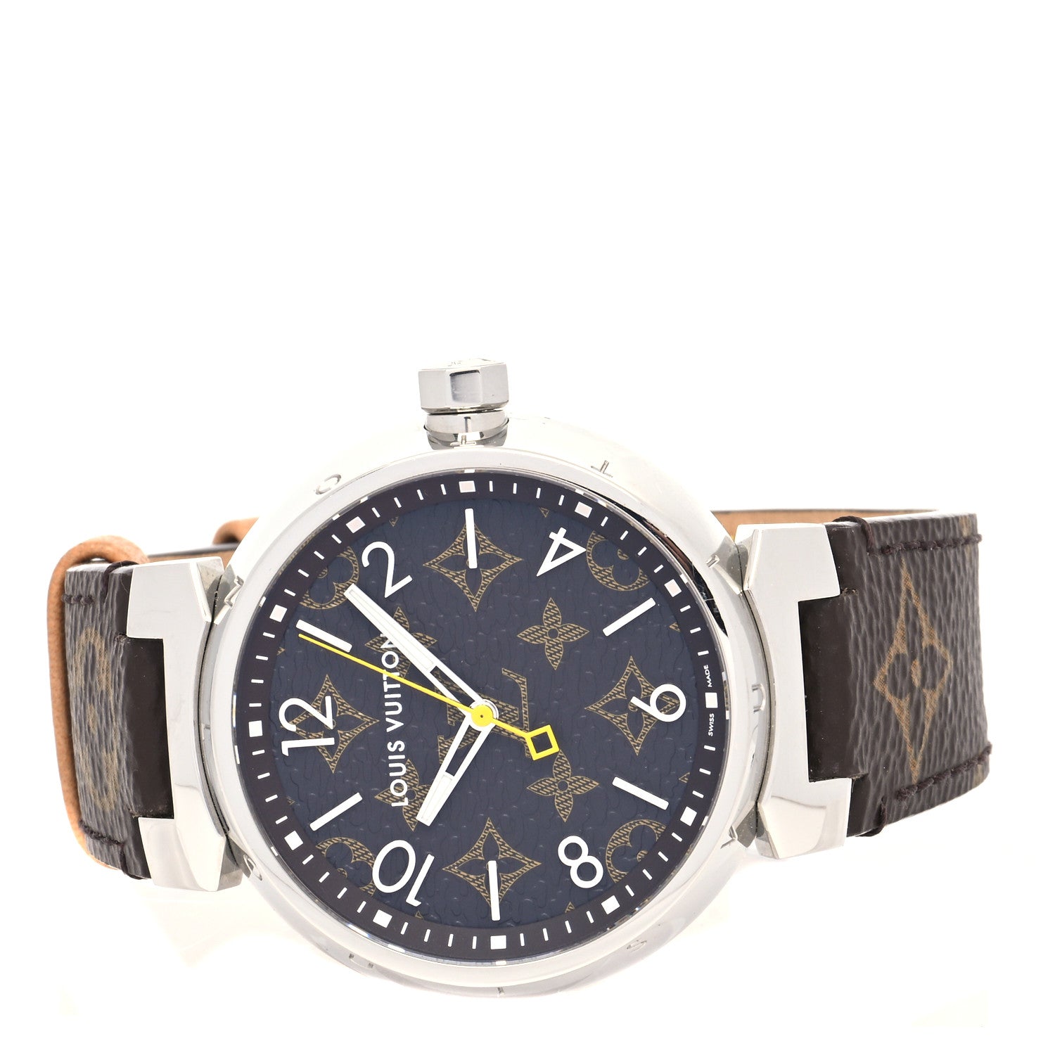 Louis Vuitton Stainless Steel Monogram 39mm Tambour Monogram Quartz Watch 2 of 5
