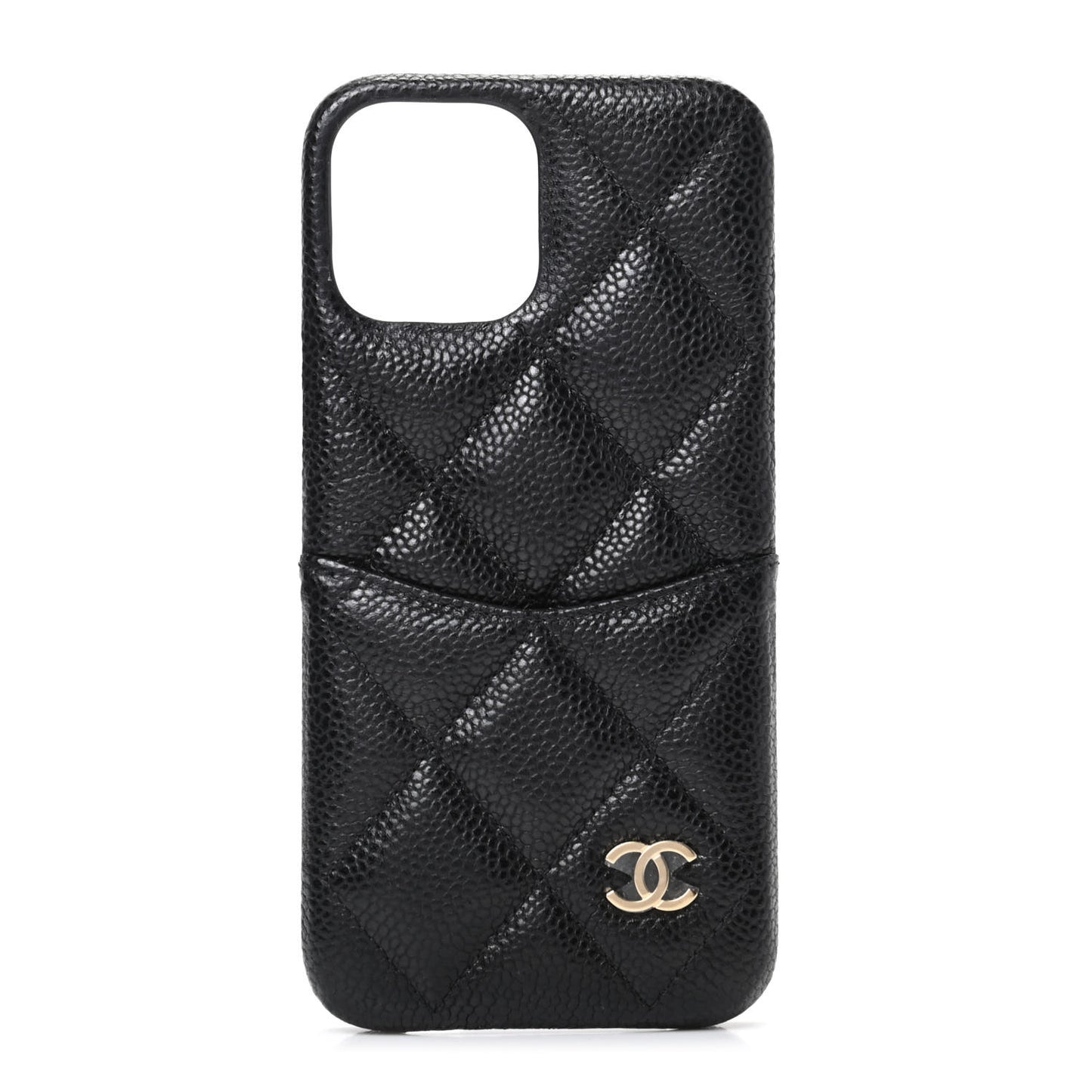 Caviar Quilted iPhone 11 Max Tech Case Black Burgundy