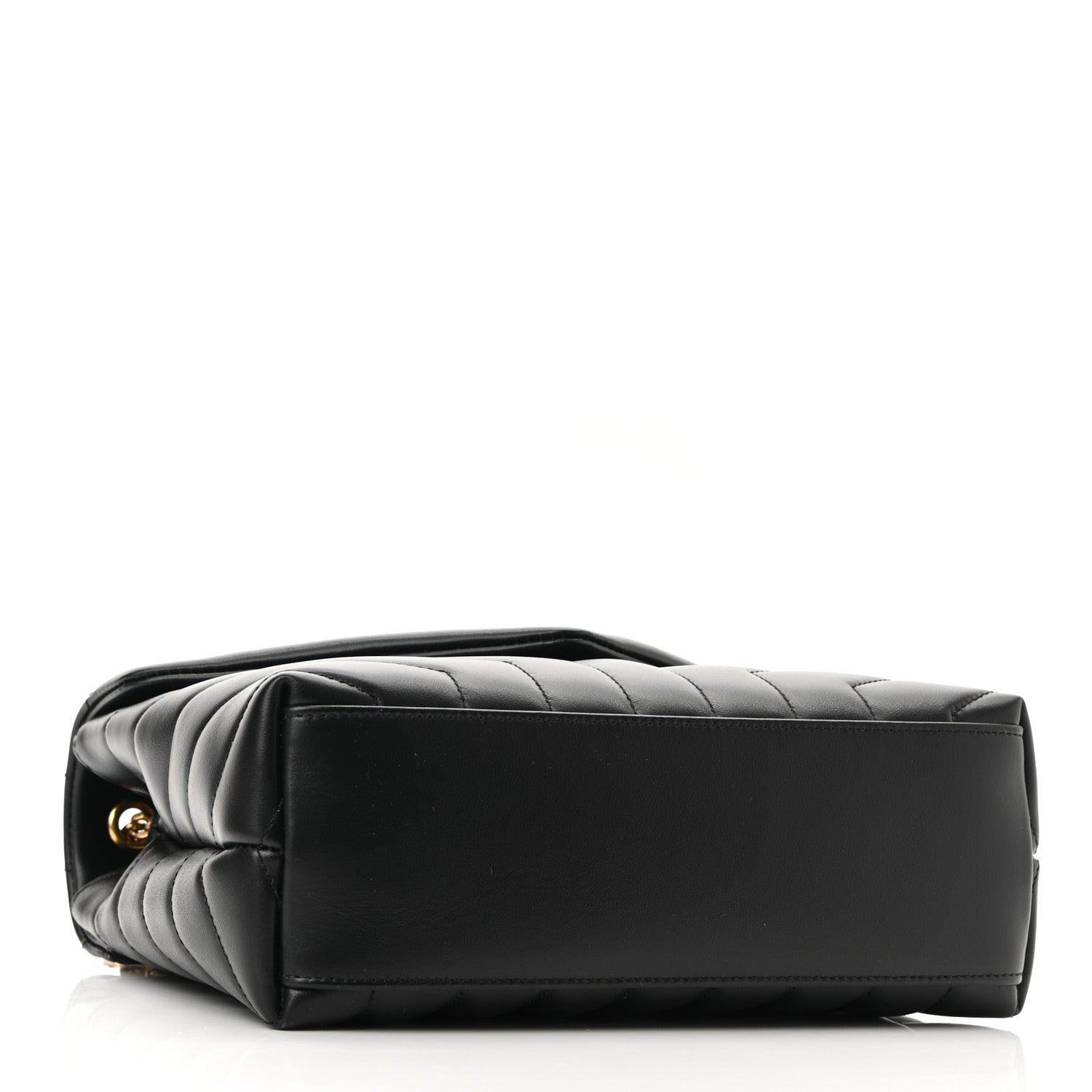 Saint Laurent Calfskin Y Quilted Monogram Small Loulou Chain Satchel Black 4 of 10