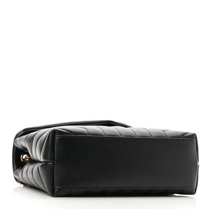 Saint Laurent Calfskin Y Quilted Monogram Small Loulou Chain Satchel Black 4 of 10