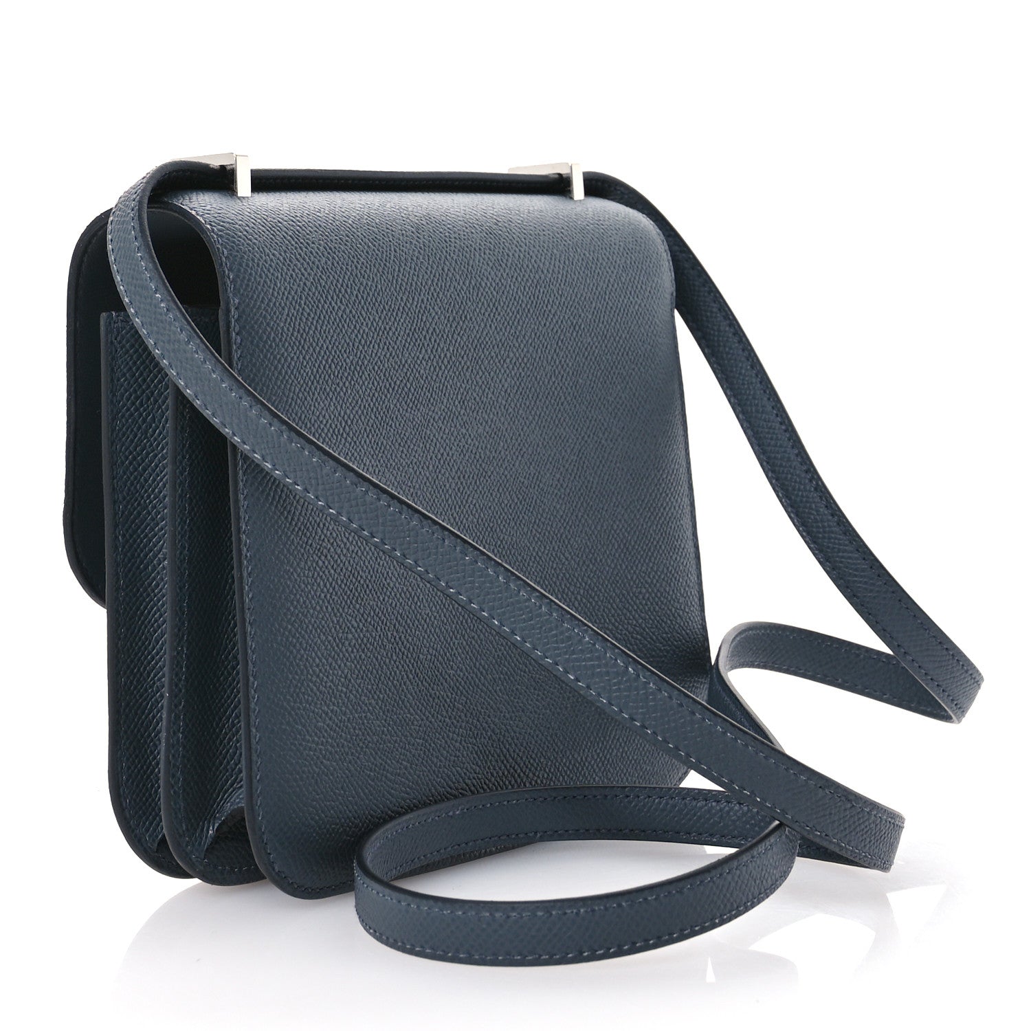 Hermes Epsom Enamel Constance 18 Gris Misty Gris Fonce 4 of 12