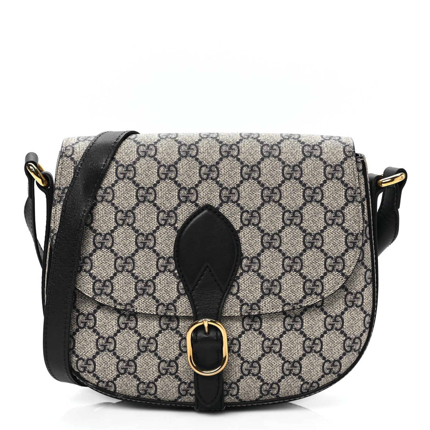 GG Supreme Monogram Small Messenger Shoulder Bag Beige Blue Navy