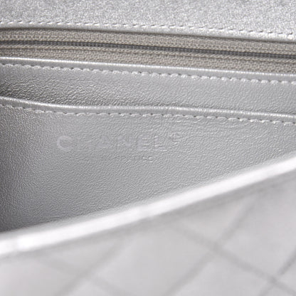 Chanel Metallic Lambskin Quilted Mini Rectangular Flap Silver 8 of 11