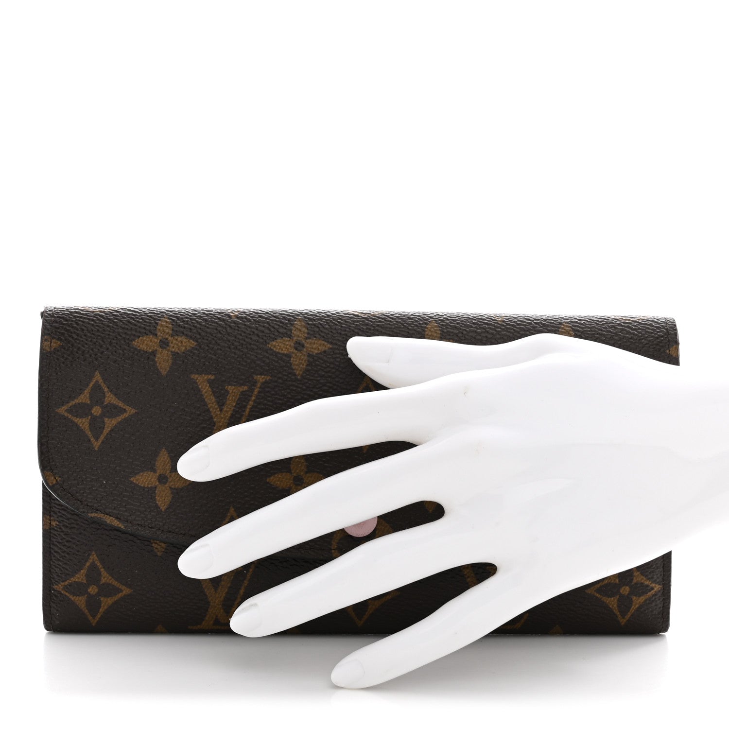 Louis Vuitton Monogram Emilie Wallet Rose Ballerine 2 of 9