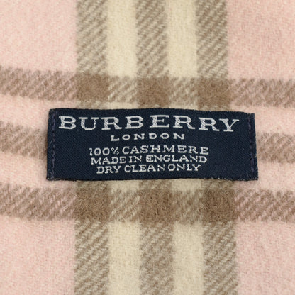 Burberry Cashmere Nova Check Scarf Pink 4 of 4