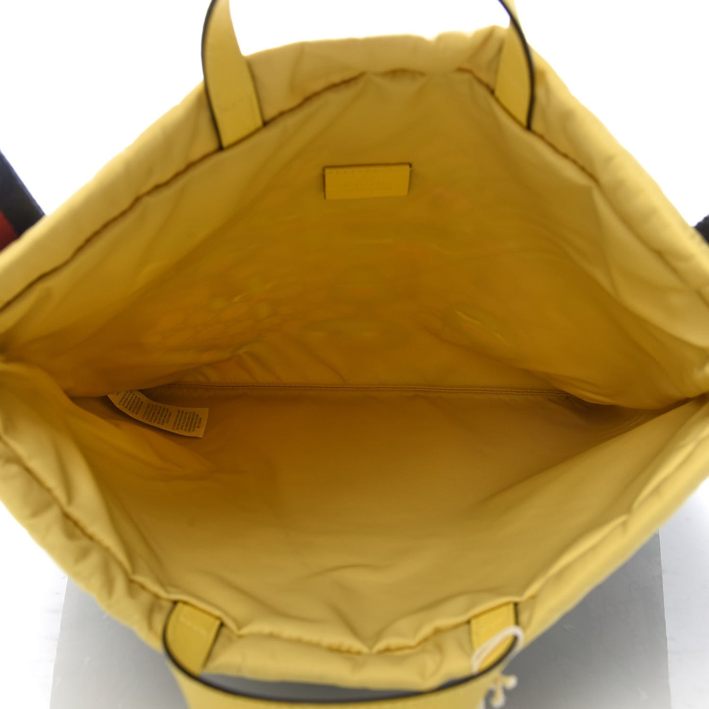 Soft GG Supreme Monogram Smiling Plants Childrens Drawstring Backpack Beige Ebony Multicolor Crop