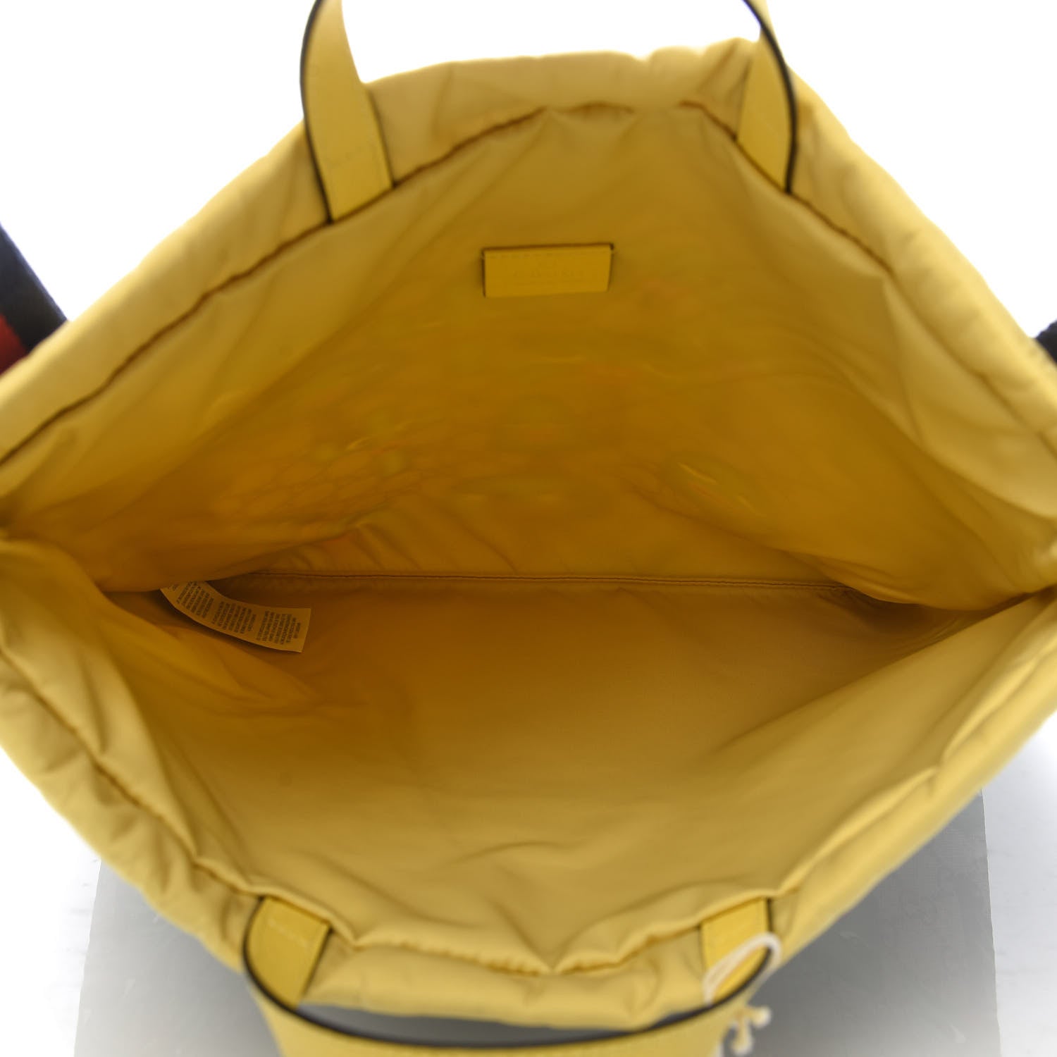 Gucci Soft GG Supreme Monogram Smiling Plants Childrens Drawstring Backpack Beige Ebony Multicolor Crop 4 of 8