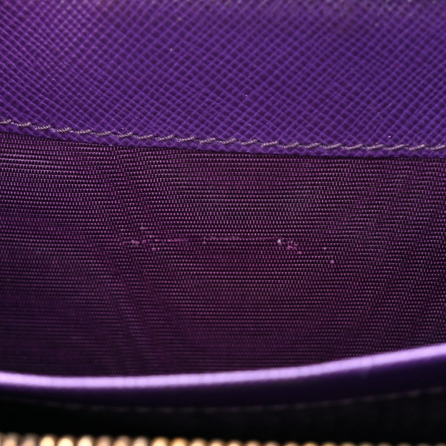 Saffiano Metal Coin Purse Purple