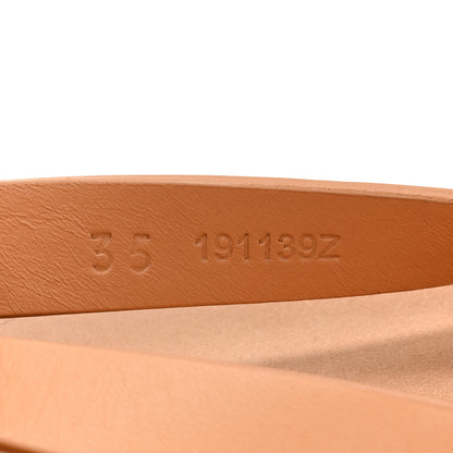 Hermes Calfskin Summer Thong Sandals 35 Naturel 8 of 11
