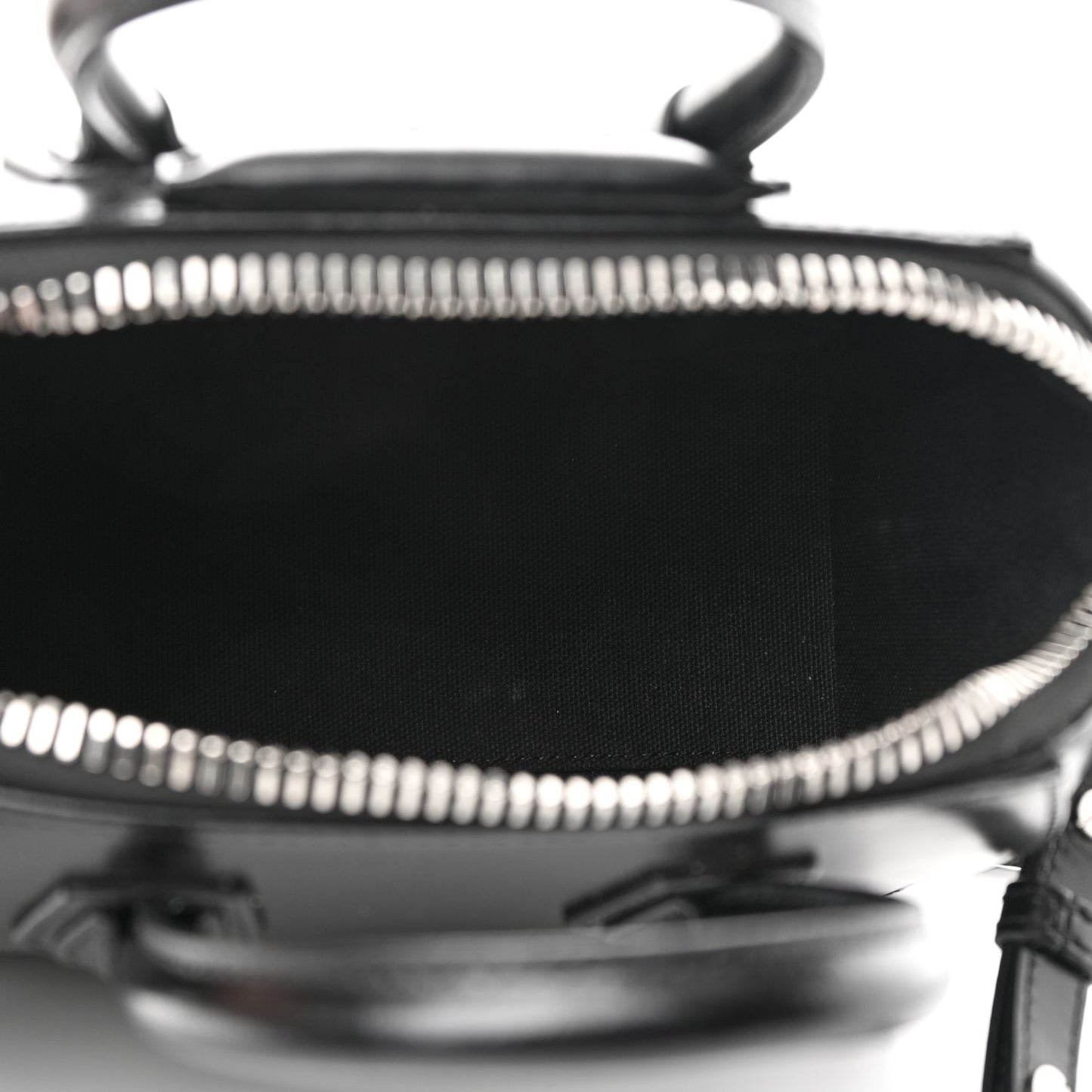 Shiny Lord Calfskin Mini Antigona Black