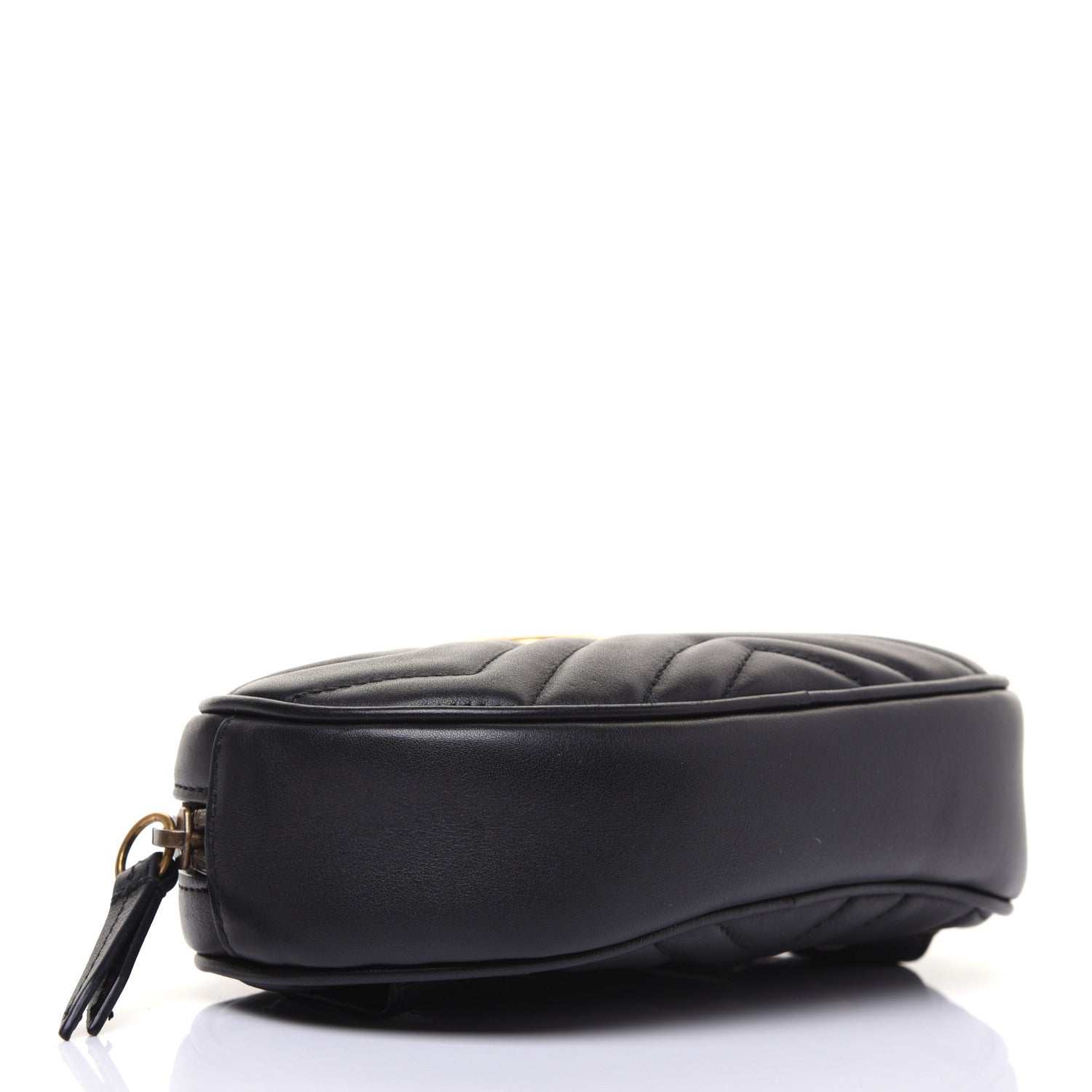 Gucci Calfskin Matelasse GG Marmont Belt Bag 105 42 Black 4 of 16