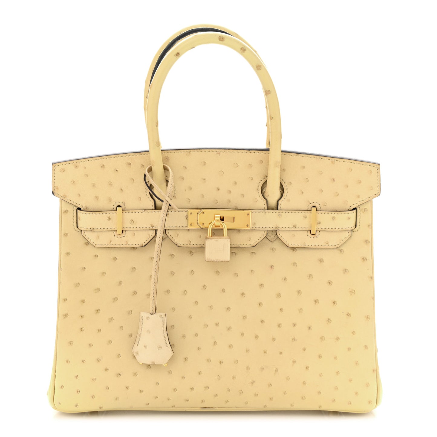 Ostrich Birkin 30 Parchemin