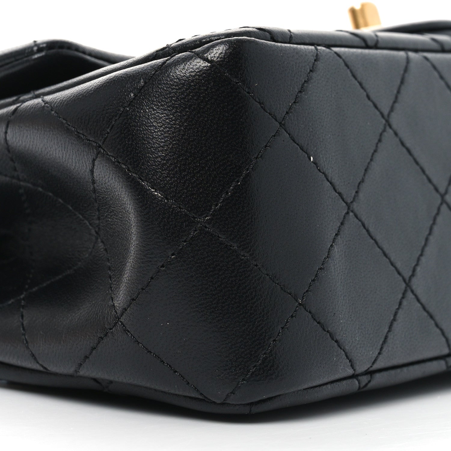 Chanel Lambskin Quilted Mini Rectangular Pearl Crush Flap Black 9 of 11