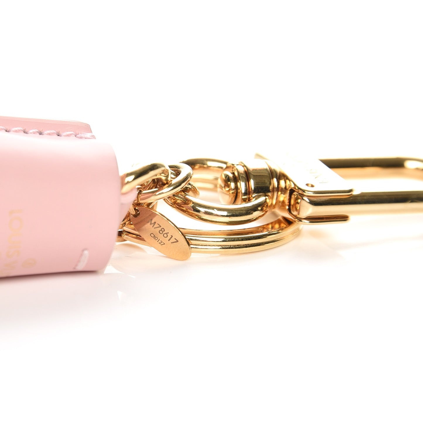 Monogram Tassel Bag Charm Pink