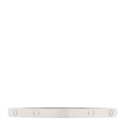 Cartier 18K White Gold LOVE Bracelet 21 1 of 3