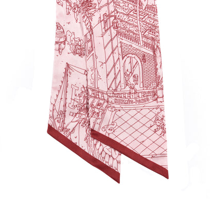 Hermes Silk Le Grand Prix du Faubourg Maxi Twilly Slim 2 of 3