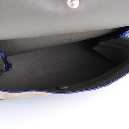 Celine Calfskin Suede All Soft Shoulder Bag Indigo 7 of 9
