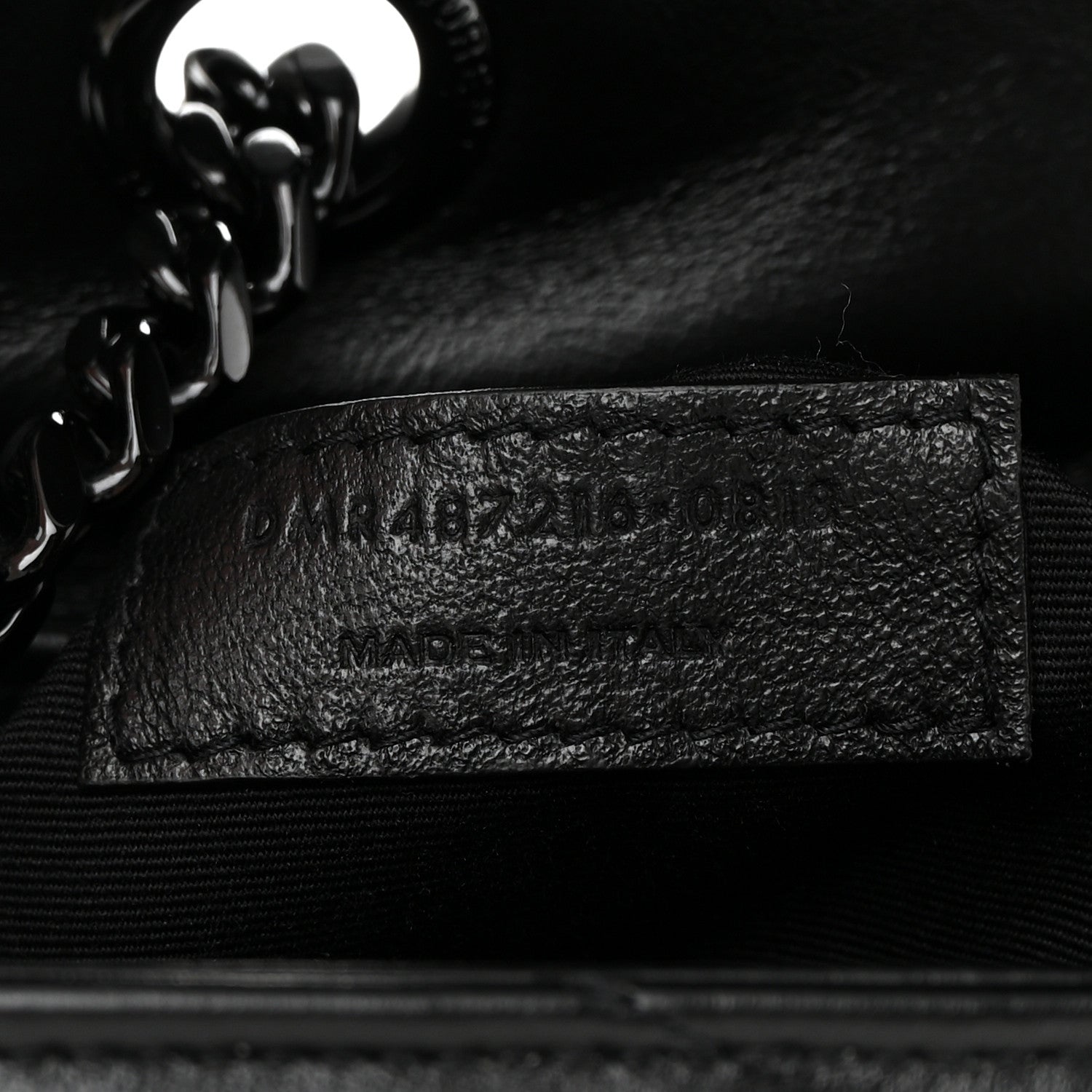 Saint Laurent Calfskin Y Quilted Monogram Monochrome Medium Loulou Chain Satchel Black 7 of 10