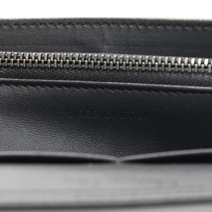 Christian Dior Metallic Patent Micro-Cannage Diorama Wallet on Chain Pouch Onyx Black 7 of 10