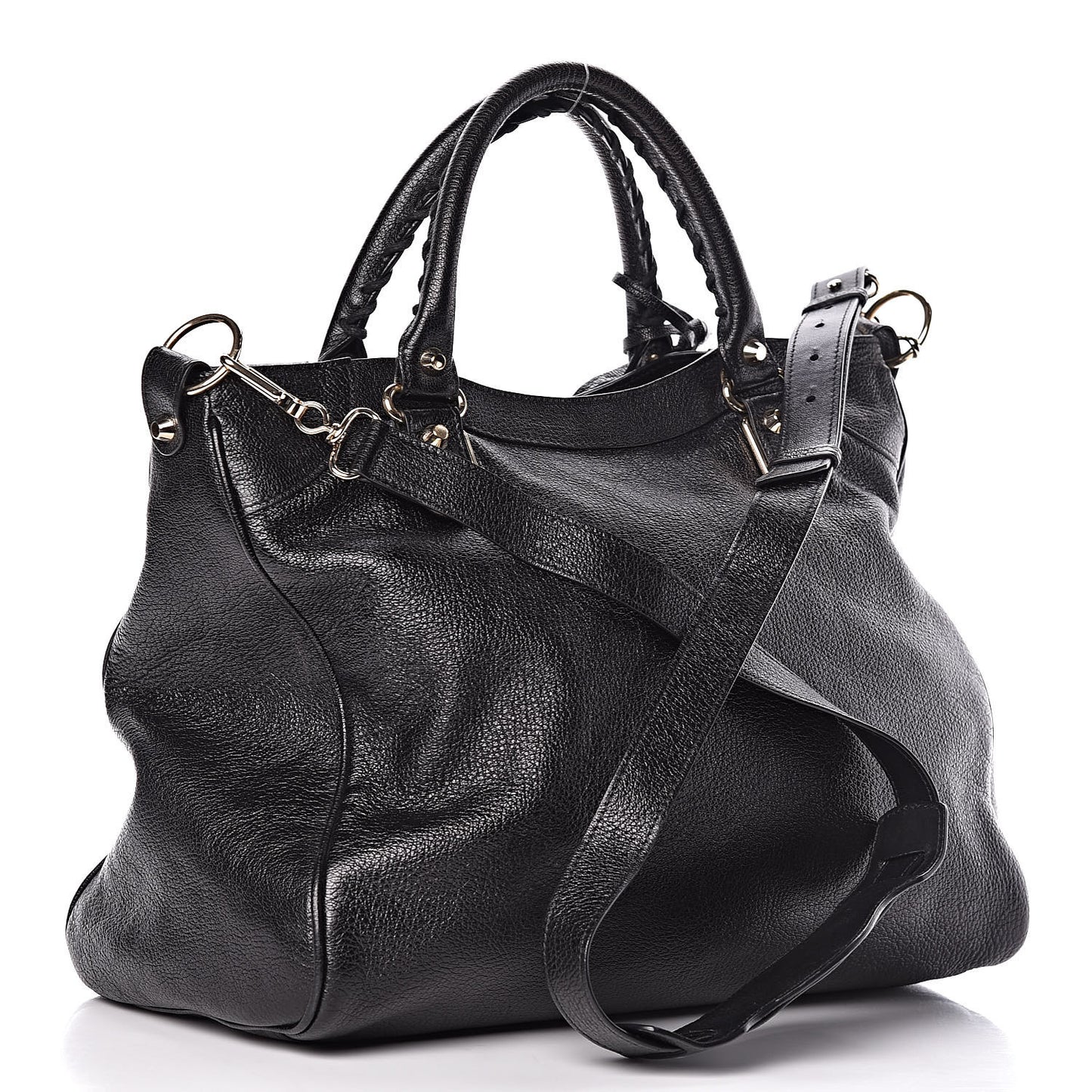 Chevre Gold Metallic Edge Hardware Velo Black