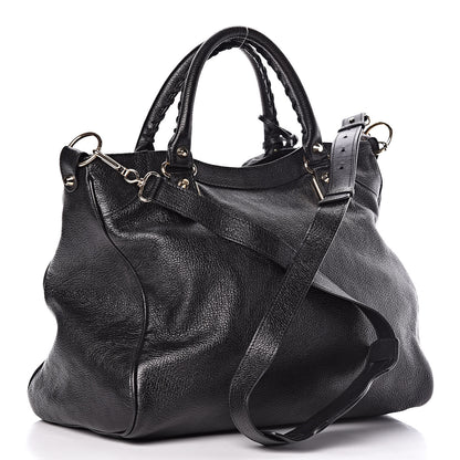 Balenciaga Chevre Gold Metallic Edge Hardware Velo Black 3 of 11