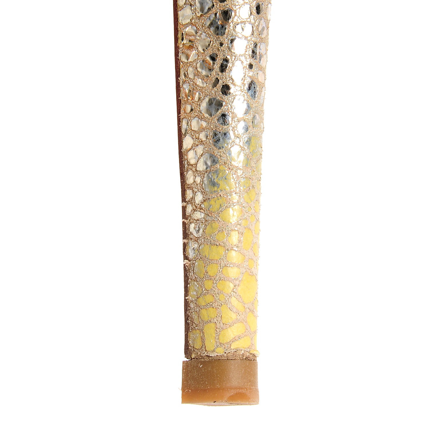 Saint Laurent Metallic Crackled Calfskin Tribute 105 Platform Sandals Gold 40 3 of 11