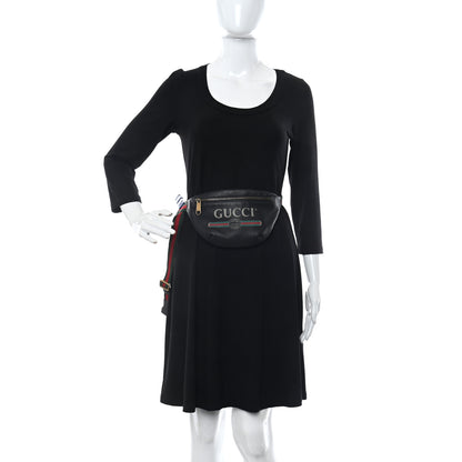 Gucci Grained Calfskin Small Logo Belt Bag Black 3 of 11